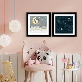 Obrazki dziecięce zestaw 2 szt. 33x68 cm Night – Wallity