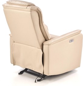 Rozkładany fotel tapicerowany ekoskórą Paradise