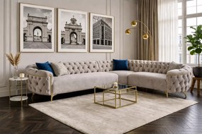 Pikowany narożnik tapicerowany Sole Duo – 6 wymiarów do wyboru, szeroka oferta tkanin