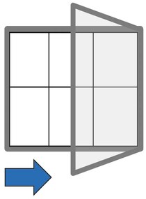 Gablota magnetyczna zewnętrzna, jednoskrzydłowa, 750 x 700 mm