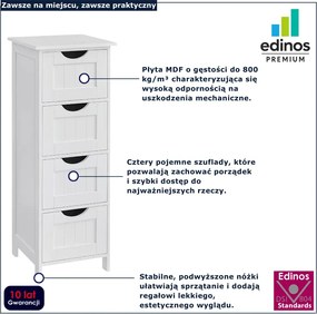 Szafka łazienkowa z 4 szufladami P1-E59