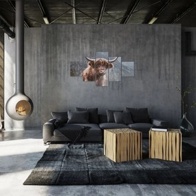 Obraz - Krowa góralska (125x70 cm)