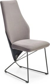 Oryginalne krzesło tapicerowane tkaniną welurową K485