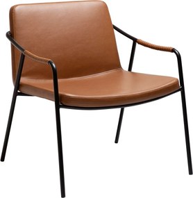 Brązowy fotel z imitacji skóry Boto – DAN-FORM Denmark