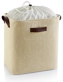 Beżowy tekstylny kosz na pranie 55 l – Mioli Decor