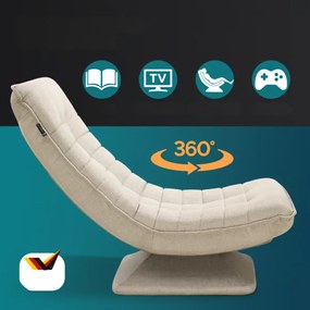 Leżanka ABERDEEN, 87x60x105cm, beżowa Casaria