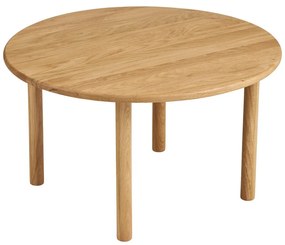 Okrągły stolik z litego drewna dębowego w naturalnym kolorze ø 70 cm Jena – House Nordic