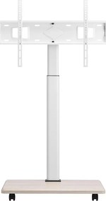 Stojak Telewizyjny na Kółkach SucceBuy, Ekrany 812,8-1778 mm, Wózek Mobilny, Obrót 25°, Regulowana Wysokość, 40 kg, VESA 60 x 40 cm, Salon/na Zewnątrz