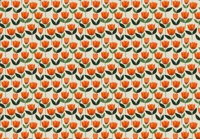 Fototapeta - Wzór z tulipanami (196x136 cm)