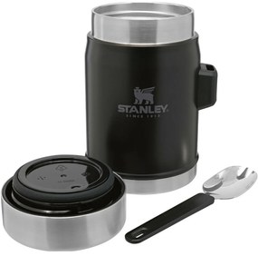 STANLEY Termos obiadowy 400 ml z łyżką/widelcem, czarny matowy