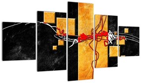 Abstrakcyjny obraz - Tancerka (125x70 cm)