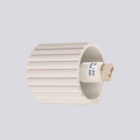 Kinkiet HALO beżowy IP44 ryflowany SOLLUX  LIGHTING