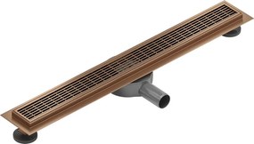 Mexen Flat 360° M33 odpływ liniowy obrotowy 50 cm, miedź szczotkowana - 1C33050-40