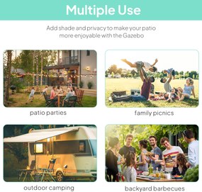 Outsunny Pawilon z rozkładaną częścią dachu, odporny na warunki atmosferyczne, 3 x 2,5 m, ciemnoszary | Aosom PL