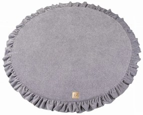 Szara mata do zabawy dla dzieci ø 100 cm – Meowbaby