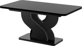 Rozkładany stół do jadalni Bellissima Hubertus czarny połysk