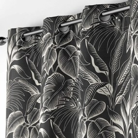 Czarno-biała zasłona 140x260 cm Cabana – douceur d'intérieur