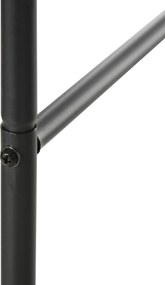 Outsunny Łuk Ogrodowy, Łuk Różany, Łuk Pnący, Krata na Róże Metalowa, czarny, 1,40 x 0,40 x 2,40 m