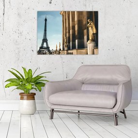 Obraz z placu Trocadero, Paryż (70x50 cm)