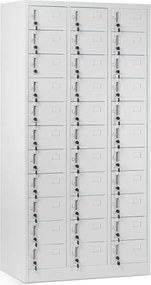 Metalowa szafa depozytowa Oliver 90x45x185 cm szara