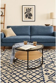 Czarno-naturalny okrągły stolik w dekorze dębu ø 68 cm Zanu – Bonami Essentials