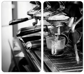 Szklane płyty kuchenne z antypoślizgowymi nóżkami, ESPRESSO