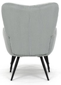 Fotel relaksacyjny z podnóżkiem L7285 BLUE6,niebieski