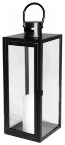 Dekoracyjna latarnia 38 cm czarna
