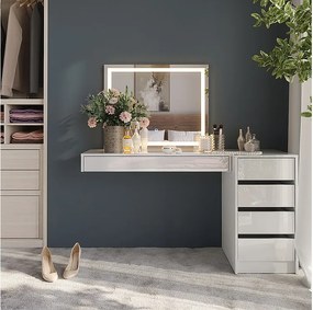 Stół toaletowy biały 100x40.1x12 sherry