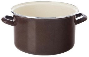 Orion Emaliowany garnek z rantem Brown, 4 l, 4 l