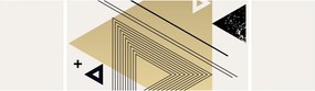 Obraz - Kształty geometryczne N⁰4 (170x50 cm)