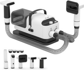 PawHut Suszarka-dmuchawa 5-w-1 600W Suszarka dla zwierząt z regulowaną prędkością powietrza i temperaturą 37,6x17,5x18,5 cm Biały | Aosom PL