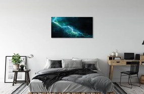 Duży obraz na płótnie Fraktalne Pioruny