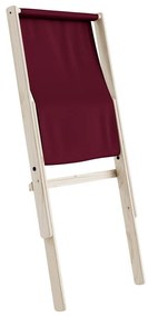 Fotel składany Karup Design Boogie Raw/Light Bordeaux