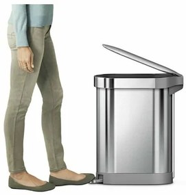 Simplehuman Pojemnik na pedały Slim 45 l, stalnierdzewna