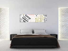 Obraz - Uderzenia abstrakcyjne (170x50 cm)