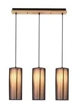 Lampa wisząca z tekstylnym kloszem Kioto – Candellux Lighting