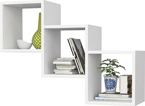 Półka AKORD STAR Biała 78 cm kolor Biały mat 3 półki 78x20x55 cm