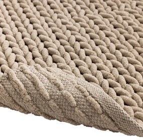 Jasnobrązowy dywanik łazienkowy 50x80 cm Ariel – douceur d'intérieur