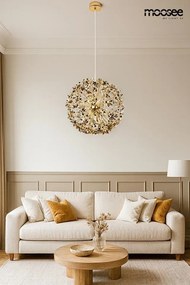 Designerska lampa wisząca Monete 50, złota