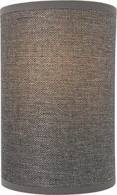 Nowoczesna lampa ścienna szara - Simple Drum Jute