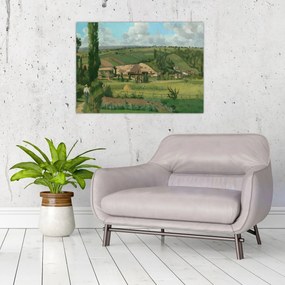 Obraz - Camille Pissarro, Landscape at Les Pâtis, Pontoise, reprodukcje (70x50 cm)