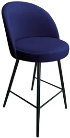 Hoker niski TANEW VELVET granatowy ATOS
