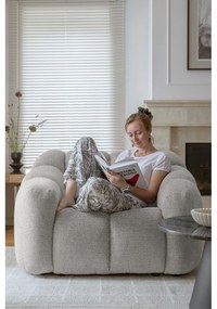 Jasnoszary fotel Shell – Miuform