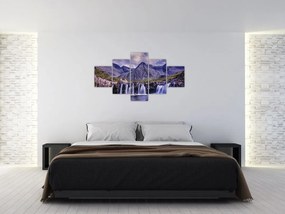 Obraz wodospadów (125x70 cm)