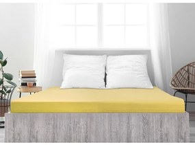 4Home prześcieradło jersey Ideal żółte, 90 x 200 cm