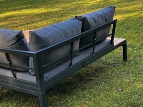 Zestaw mebli ogrodowych narożnik i stolik Tenerife MAS-XL-03, brązowy