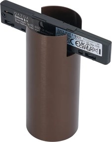 Nowoczesny reflektor w kolorze ciemnego brązu do systemu szynowego 1-fazowego GU10 35mm - Slimline Nubee Honey