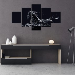 Obraz - Koń i woda (125x70 cm)