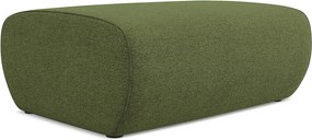 Pufa - z tkaniny szenilowej - butelkowa zieleń - NANEA